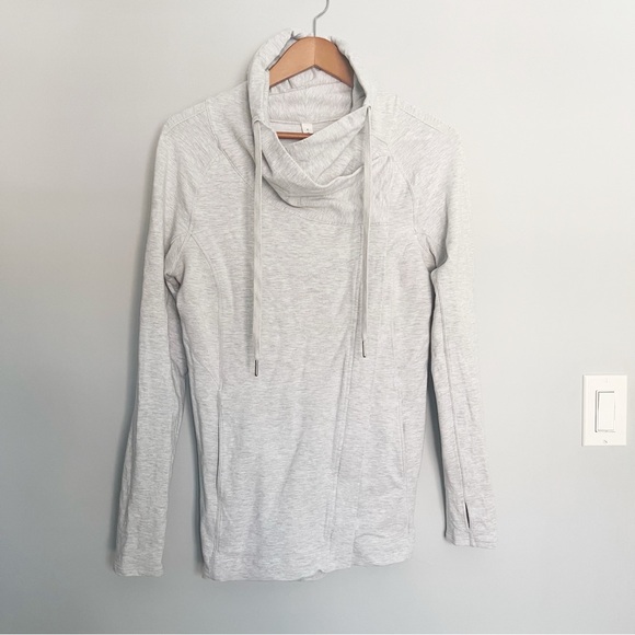 lululemon athletica Sweaters - Lululemon Coast Easy Wrap Heathered Core Ultra Light Grey